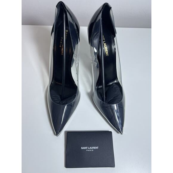 YSL Yves Saint Laurent Opyum Pumps Pointy Toe Shoes Size EU 40 - Picture 5 of 11